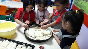 6 yaş B grubu  / peynirli ve patatesli börek