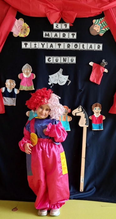5 yaş B sınıfı öğrencileri  27 Mart Dünya Tiyatro Günü kutlu olsun...