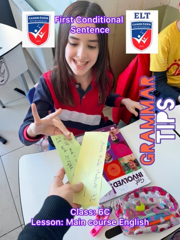Our students in 6C practiced "first conditional sentence cards" through grammar cards. They completed the rest of the sentence by their own words, GOOD JOB DEARS