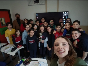 It was a wonderful experience. Our fifth-grade classes had fun and reinforced their knowledge with the quiz show they participated in. The competition consisted of six rounds, with 5B coming in first, 5A second, and 5C third. Here's to many more grea