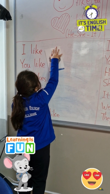 When you make practicing joyful, learning language becomes easy for us.  #EnglishIsFun