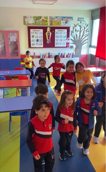 We are learning body parts with funny song