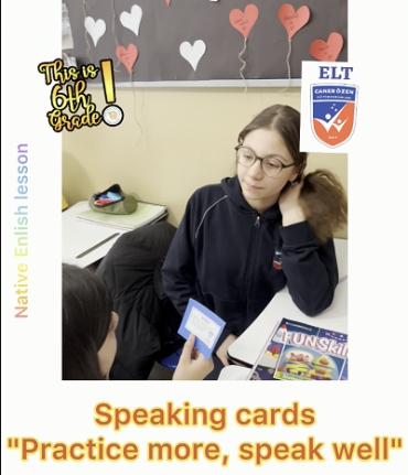 Our students practiced speaking skill through soeaking cards focusing on various topics. More practice equals more success.