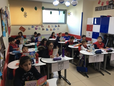 3/B İngilizce kitap okuma etkinliğimiz