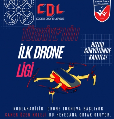 21-22 Aralık tarihlerinde gerçekleşecek olan Türkiye'nin İlk ve Tek Ödüllü Kodlanabilir Drone Turnuvasında Caner Özen Koleji olarak İlkokul ve Ortaokul takımlarımızla bu heyecana ortak oluyoruz.