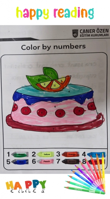 "Read and Color" activity. Now We are happy that we can read :) #EnglishIsfun