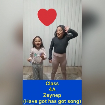 Zeynep from class 4A has written and performed a funny and cheerful song for "have got /has got" . We really appreciate all her effort.