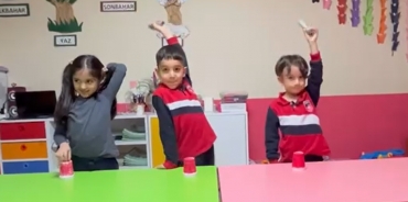 6 yaş C Grubu oyun hareket dersimizde dikkat koordinasyon oyumuz